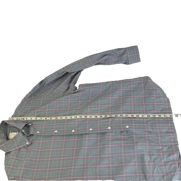 Mens Brooks Brothers Golden Fleece Regent LS Button Down Shirt Large Green Plaid - Picture 4 of 6